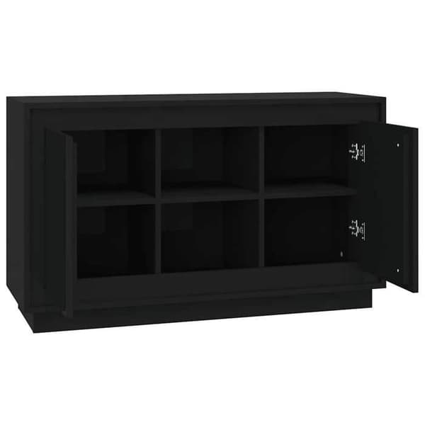 Maison Exclusive - Buffé Svart 102x35x60 cm ingenjörsträ