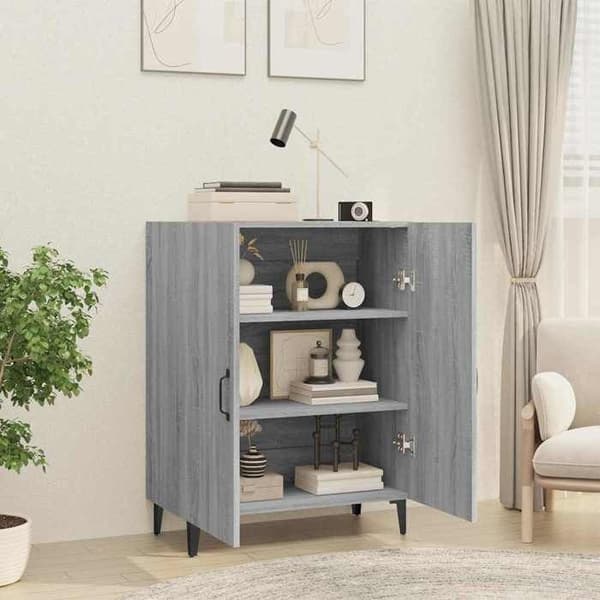 Maison Exclusive - Buffet Sonoma grå 70x34x90 cm Ingeniørtræ grå