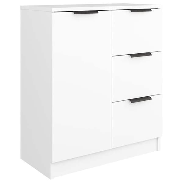 Maison Exclusive - Buffé Vit 60x30x70 cm Ingenjörsträ