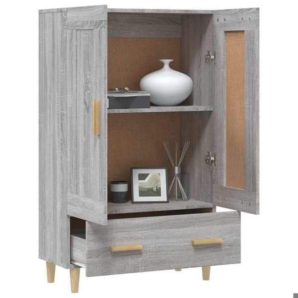 Maison Exclusive - Buffé Sonoma grå 70x31x115 cm Ingenjörsträ