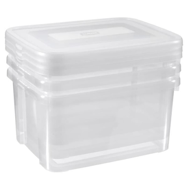 Curver Handy Storage Box Set 3x25L Transparent35 [cm] Transparent