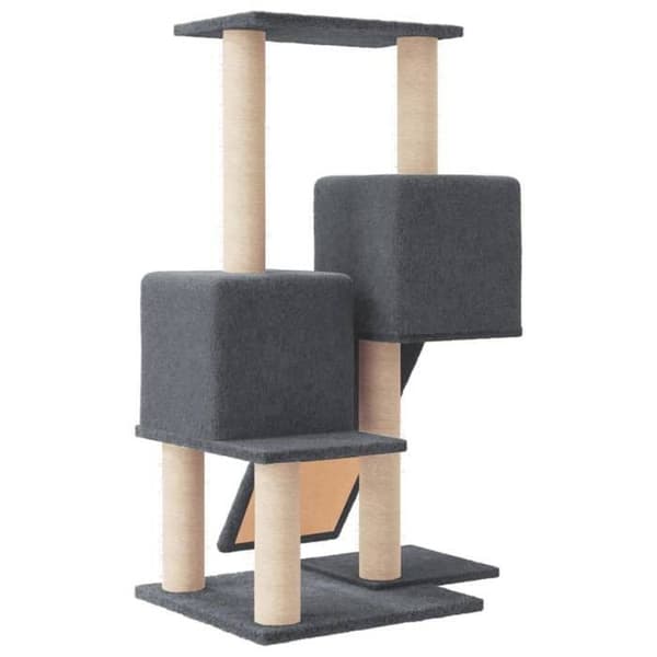 Maison Exclusive - Kattträd med sisal klöstrumpor Mörkgrå 82 cm Mörkgrå