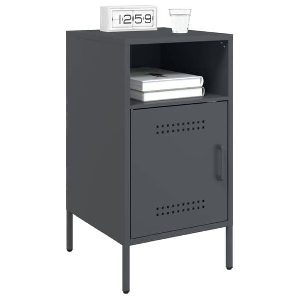 Maison Exclusive - Anthracit natbord 36x39x68 cm stål