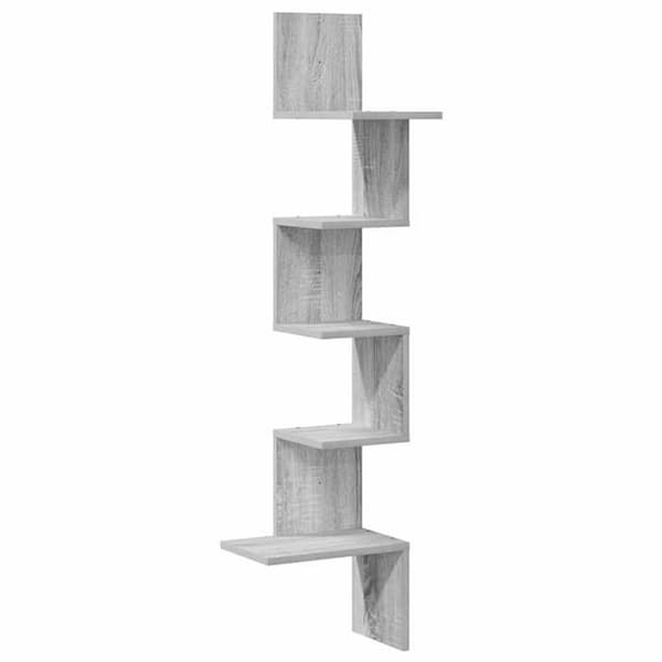 Maison Exclusive - Sonoma harmaa kulma-seinäkaappi 32x32x127,5 cm Sonoma grå