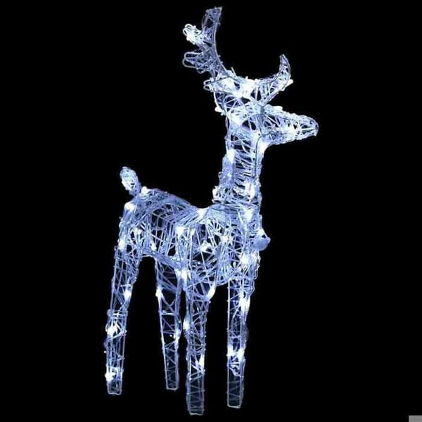 Maison Exclusive - Julren 2 st 80 LED Kallvit Akryl