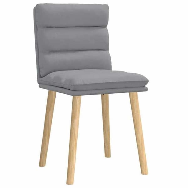 Maison Exclusive - Matstolar set om 2 ljusgrå tyg