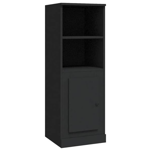 Maison Exclusive - Sort høj buffet 36x35,5x103,5 cm ingeniørtræ