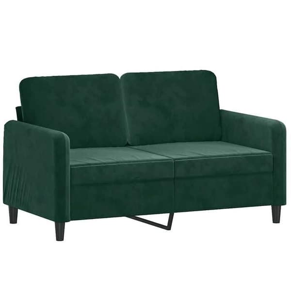 Maison Exclusive - 3 kpl tummanvihreä samettisohvasetti