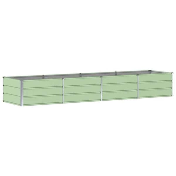 Jardiniär - EXKLUSIV HEM - 320 x 80 x 45 cm - Grön - Stål & plast - Rektangulär inomhus/utomhus Grön
