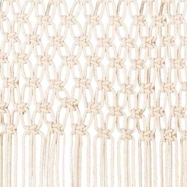 Maison Exclusive - Makramee-verho 140x240 cm Puuvilla Grädde