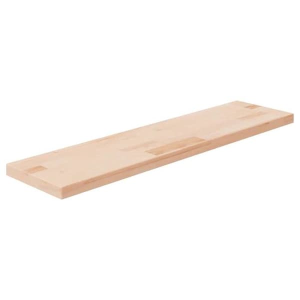 Maison Exclusive - Hyldepanel 80x20x2,5 cm Ubehandlet massivt egetræ