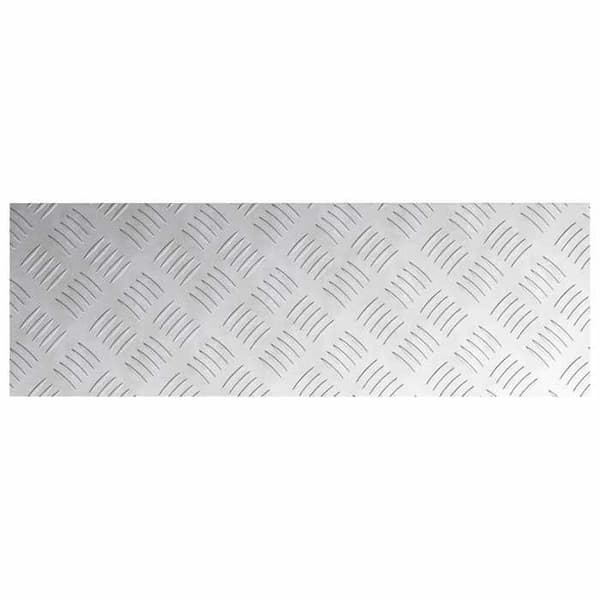 Maison Exclusive - Nez de marche 4 pc 75 x 25 cm Silver Aluminium Rektangulär