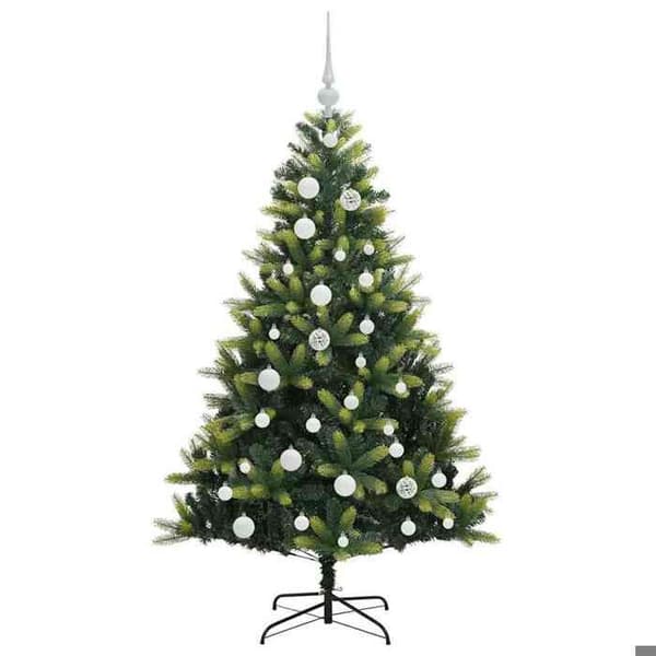 Konstgjord julgran - EXKLUSIV HEM - 150 LED - Grön - 120 cm - Fällbar montering Grön