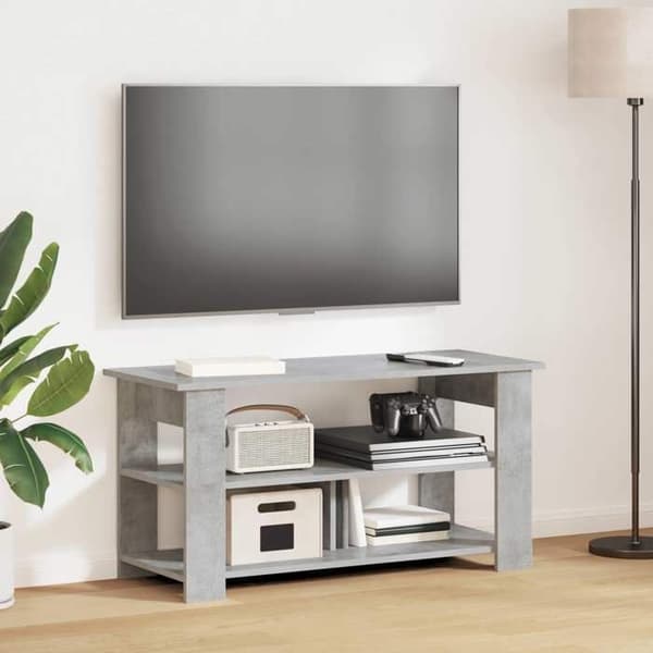 Maison Exclusive - TV-ställ Grå betong 100 x 40 x 50 cm