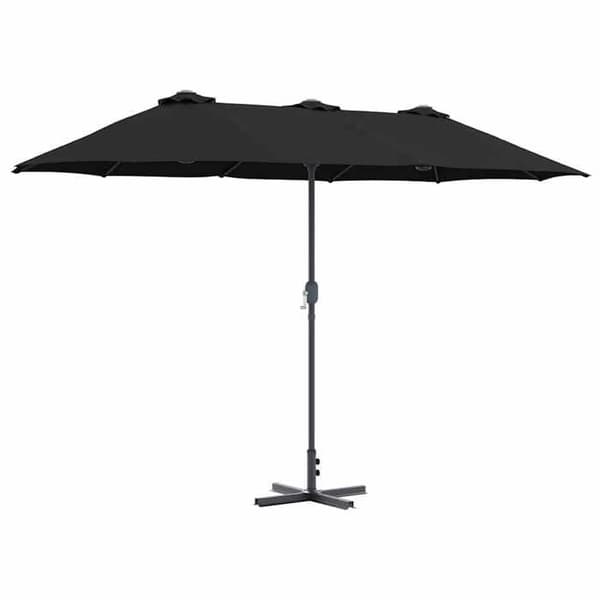 Maison Exclusive - Haveparasol 370 x 197 x 239 cm Polyester og Aluminium