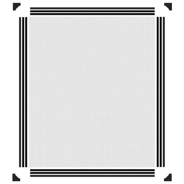 Maison Exclusive - Magnetisk myggenet til vinduer antracit 100x120 cm