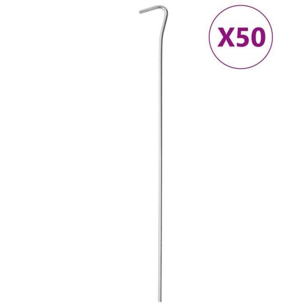 Maison Exclusive - Teltstænger 50 stk 30 cm Ø4 mm galvaniseret stål