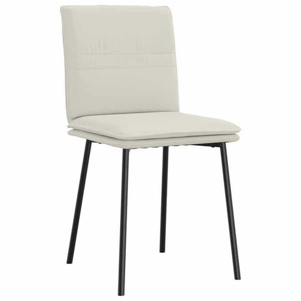 Maison Exclusive - Matstolar set om 2 Creme Sammet