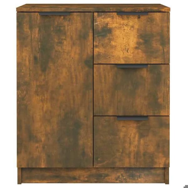 Maison Exclusive - Buffet Røget Eg 60x30x70 cm Ingeniørtræ