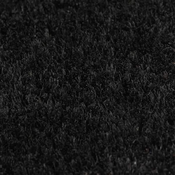 Maison Exclusive - Dørmåtte sort 100x200 cm tuftet kokosfiber svart