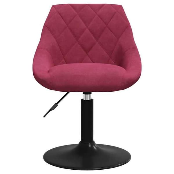 Maison Exclusive - Spisebordsstole med drejefunktion sæt af 2 bordeaux velour