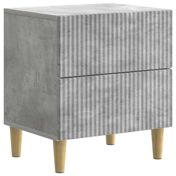 Maison Exclusive - Natbord 2 dele Grå beton 43 x 34,5 x 48 cm