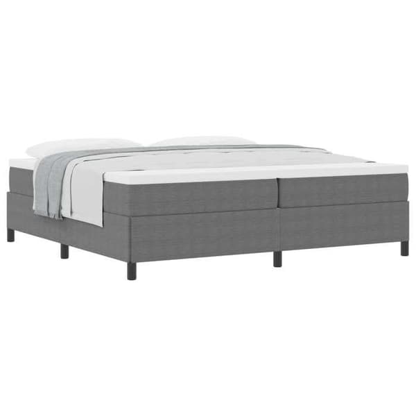 Maison Exclusive - Sengebund i lys grå 200 x 200 cm i fløjl