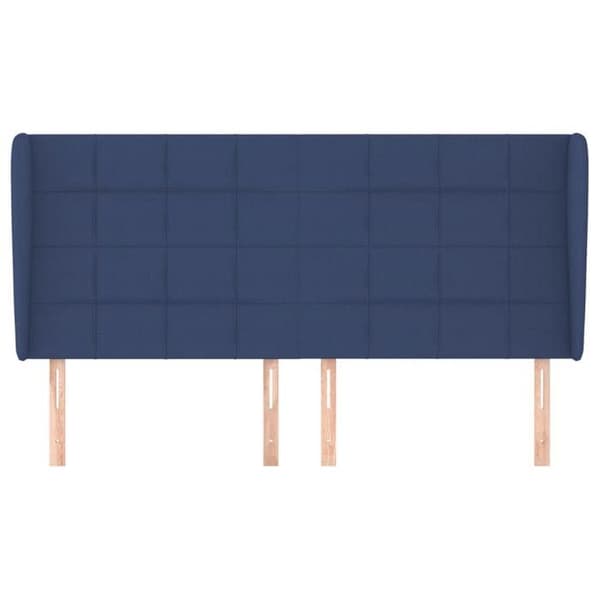 Maison Exclusive - Päätylevy korvilla Sininen 163x23x118/128 cm Kangas Blå