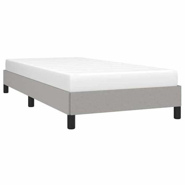 Maison Exclusive - Sengebund uden madras lys grå 80x200 cm stof