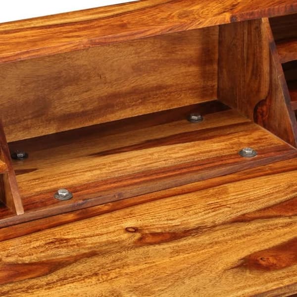 Maison Exclusive - Kontor 110x50x94 cm Solid Seshamträ och stål