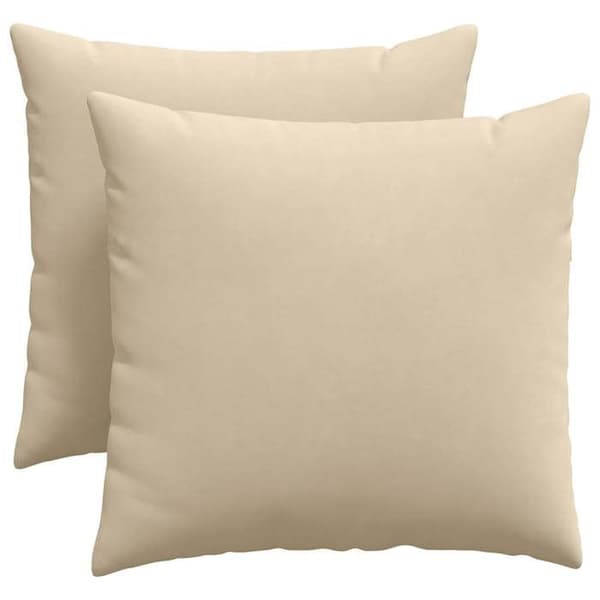 Soffkuddar - EXKLUSIV HEM - 2 stycken - Kräm - 50 x 50 cm - Polyesterfyllning Grädde
