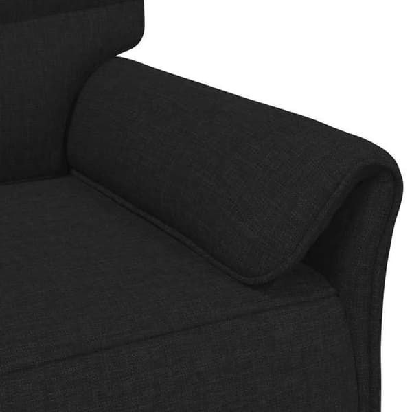 Maison Exclusive - Sofa 3 pladser Sort 198 x 83 x 95 cm Stof