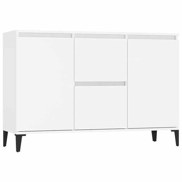 Buffé - EXKLUSIVT HUS - 102 x 35 x 70 cm - Vit - Spånskivor - Metallben Vit