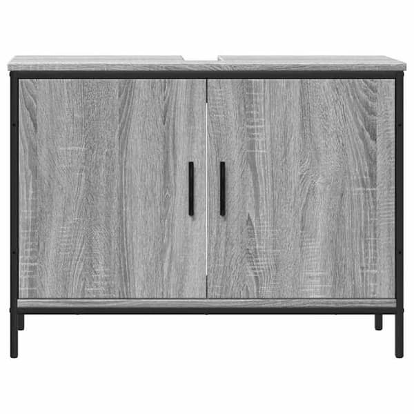 Maison Exclusive - Badeværelsesskab med vask sonoma grå 80x30x60 cm
