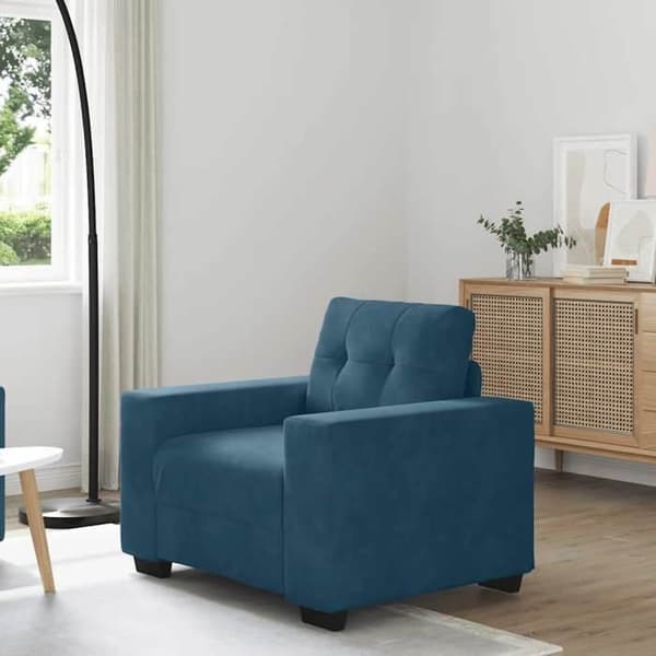 Maison Exclusive - Blå sofa stol 100x78x80 cm velour