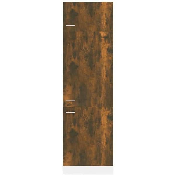 Køleskab - EKSKLUSIV HUS - Lyon - Røget eg - 3 døre - 60x57x207 cm