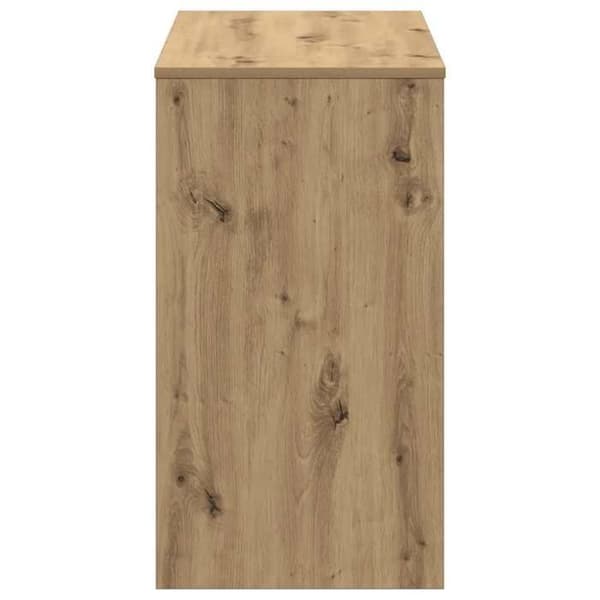 Maison Exclusive - Håndlavet egetræskontor 90x40x72 cm ingeniørtræ