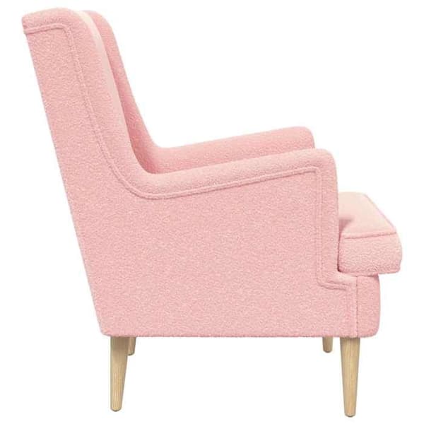 Maison Exclusive - Vaaleanpunainen Bouclé-tuoli