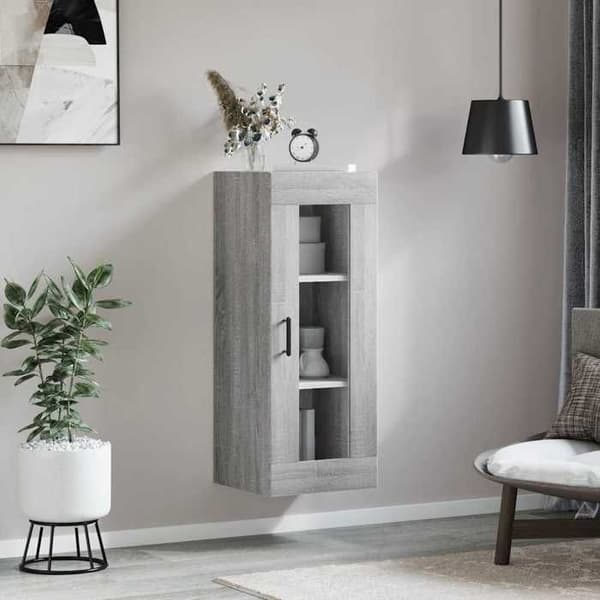 Maison Exclusive - Väggskåp sonoma grå 34,5x34x90 cm