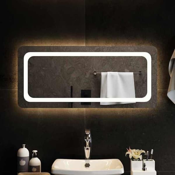 Maison Exclusive - LED badevægspejl 90x40 cm