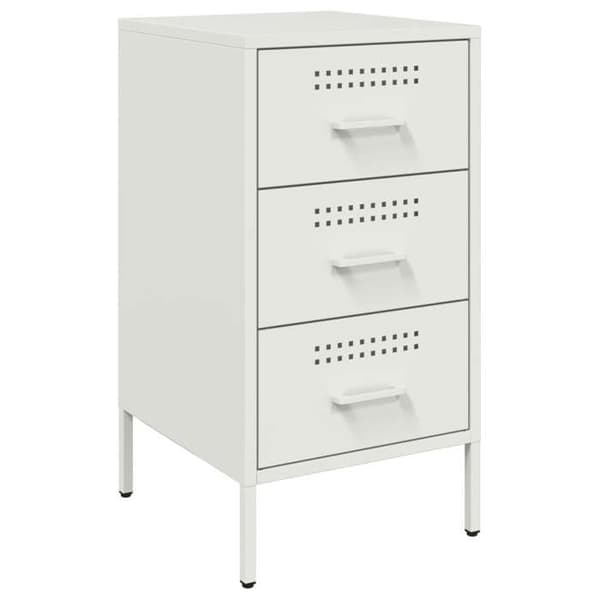 Maison Exclusive - Sängbord 2 st vit 36x39x68 cm stål