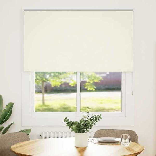 Maison Exclusive - Rullgardin i off-white 130x175 cm tygbredd