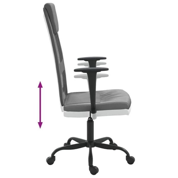 Maison Exclusive - Korkeussäädettävä työtuoli harmaa Grå