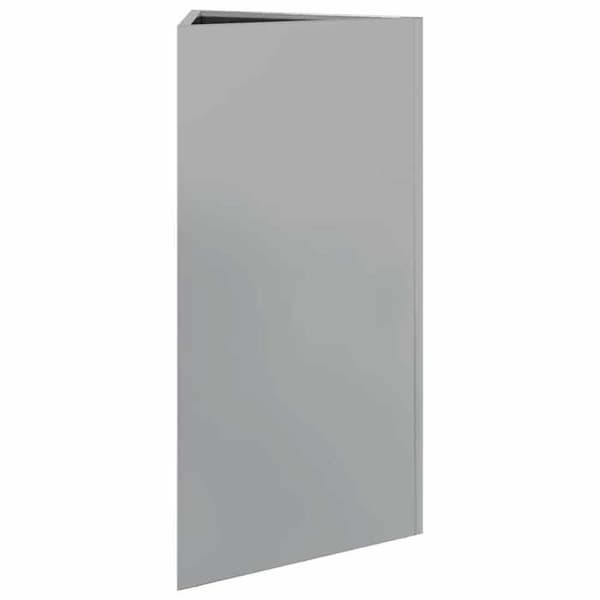 Maison Exclusive - 2 st triangulära krukor 40x34,5x75 cm i galvaniserat stål
