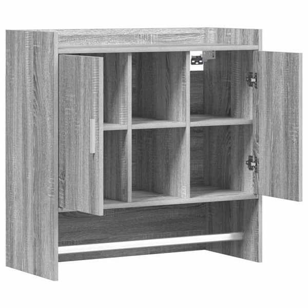 Maison Exclusive - Seinähylly Sonoma harmaa 80 x 36 x 80 cm