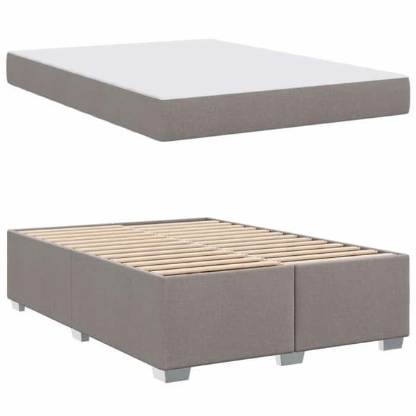 Maison Exclusive - Sängram Taupe 140 x 200 cm tyg