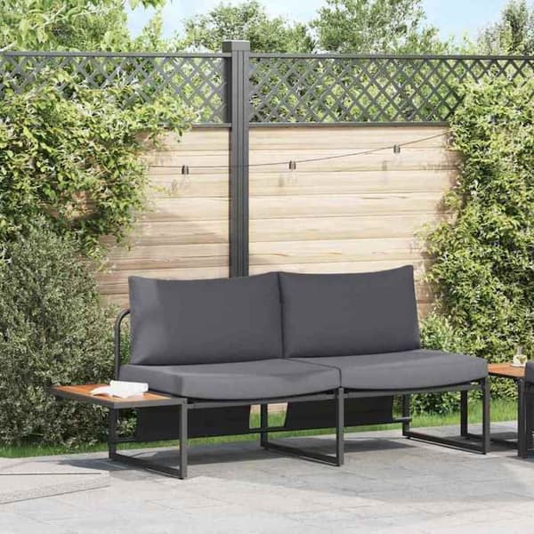 Havemøbel - EKSKLUSIV HUS - 200,5x70x85,5 cm - Antracit - Stål - 2 pladser antracit