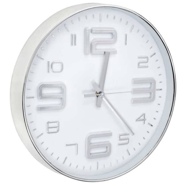 Maison Exclusive - Seinäkello 30 cm Hopea