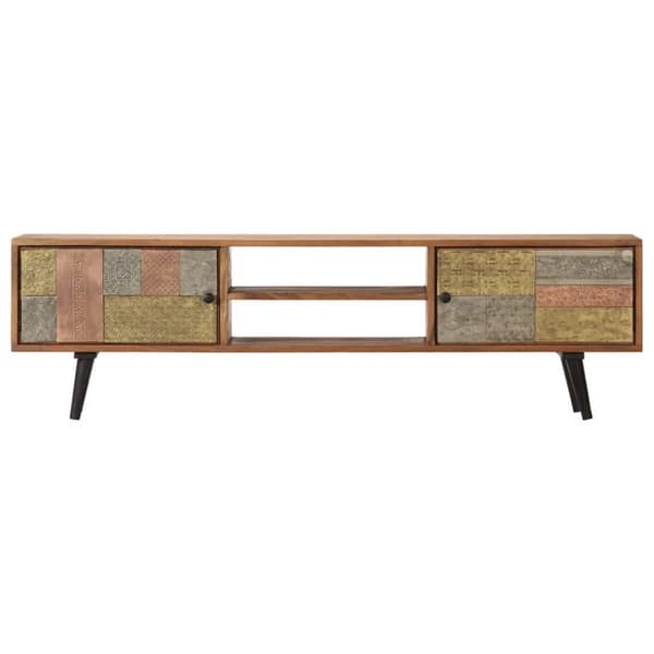 Maison Exclusive - TV-möbel 140x30x40 cm i solid akaciaträ