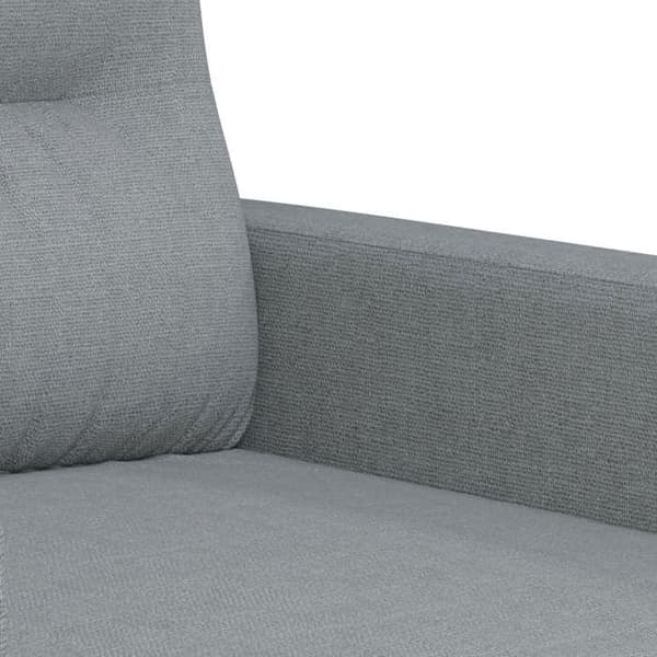 Maison Exclusive - Sæt af 3 sofaer med puder Lys grå Stof
